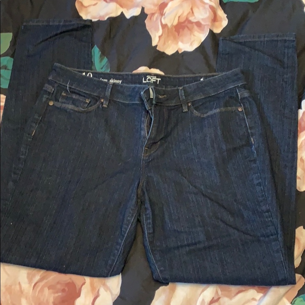 Dark wash Loft jeans